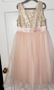 Bow Dream girls sequin and tulle dress size 8